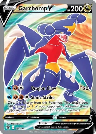 Garchomp V - 178/189 - Full Art Ultra Rare