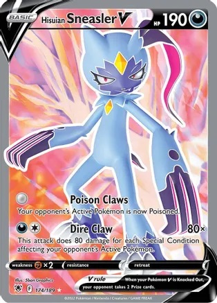 Hisuian Sneasler V - 174/189 - Full Art Ultra Rare