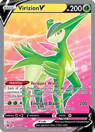 Virizion V - 164/189 - Full Art Ultra Rare