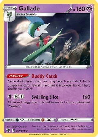 Gallade - 062/189 - Holo Rare