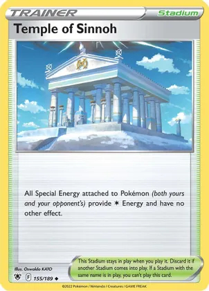Temple of Sinnoh - 155/189 - Uncommon Temple of Sinnoh - 155/189 - Uncommon