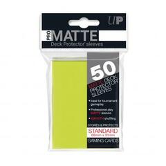 Ultra Pro - 50ct Pro-Matte Bright Yellow Standard Deck Protectors (New Packaging)