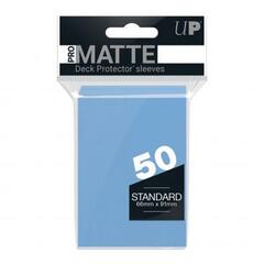 Ultra Pro - 50ct Pro-Matte Light Blue Standard Deck Protectors (New Packaging)