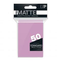 Ultra Pro - 50ct Pro-Matte Pink Standard Deck Protectors (New Packaging)