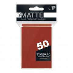 Ultra Pro - 50ct Pro-Matte Red Standard Deck Protectors (New Packaging)