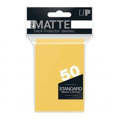 Ultra Pro - 50ct Pro-Matte Yellow Standard Deck Protectors (New Packaging)