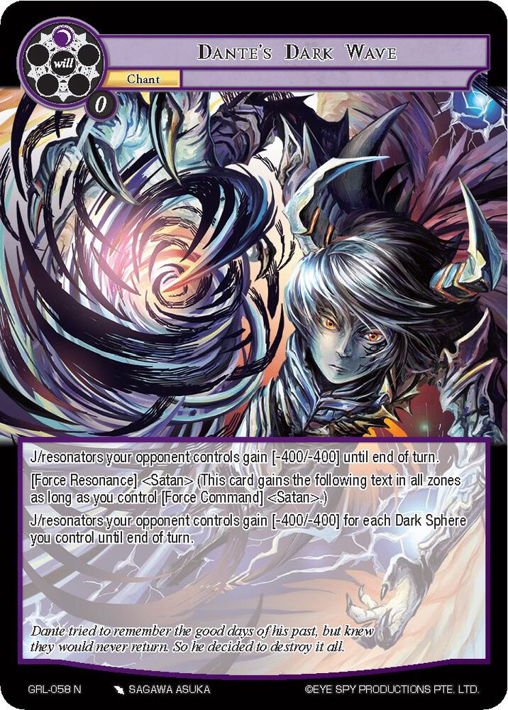 Dantes Dark Wave - GRL-058 - N