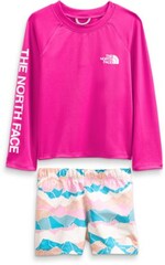 The North Face - Long-Sleeve Sun Set - Toddlers' - LILAC SACHET PINK MOUNTAIN