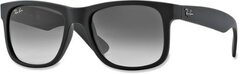 Ray-Ban - Justin Sunglasses - Grey Gradient - RUBBER BLACK