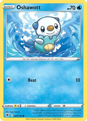 Oshawott - 041/189 - Common - Reverse Holo