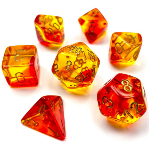Gemini Translucent: Red-Yellow w/Gold - CHX26468