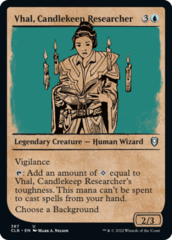 Vhal, Candlekeep Researcher - Foil - Showcase