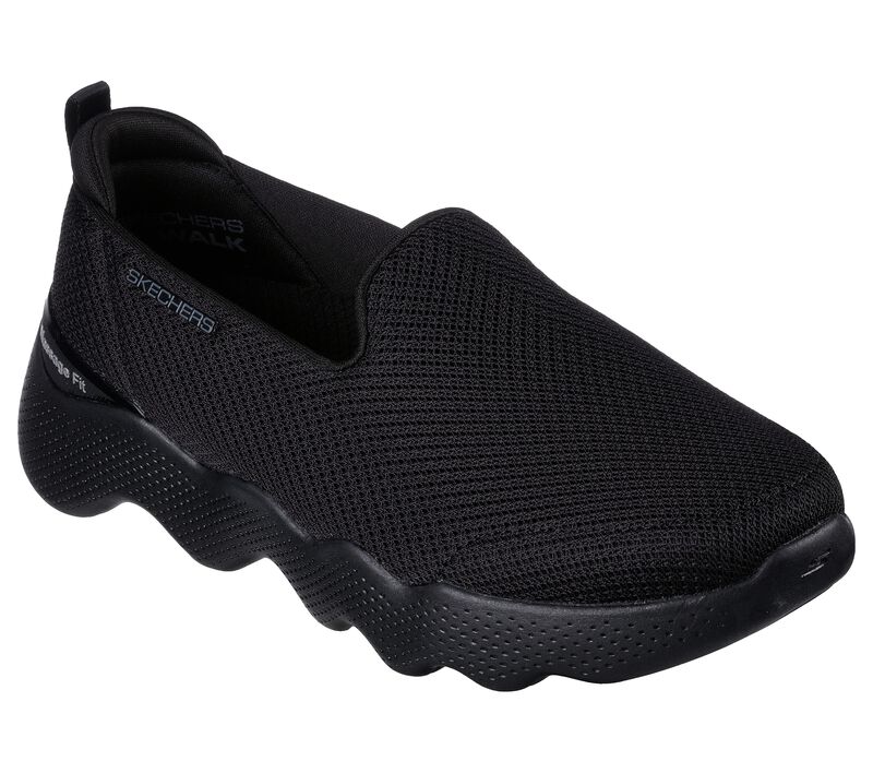 Skechers GO WALK Massage Fit - Seascape - Black