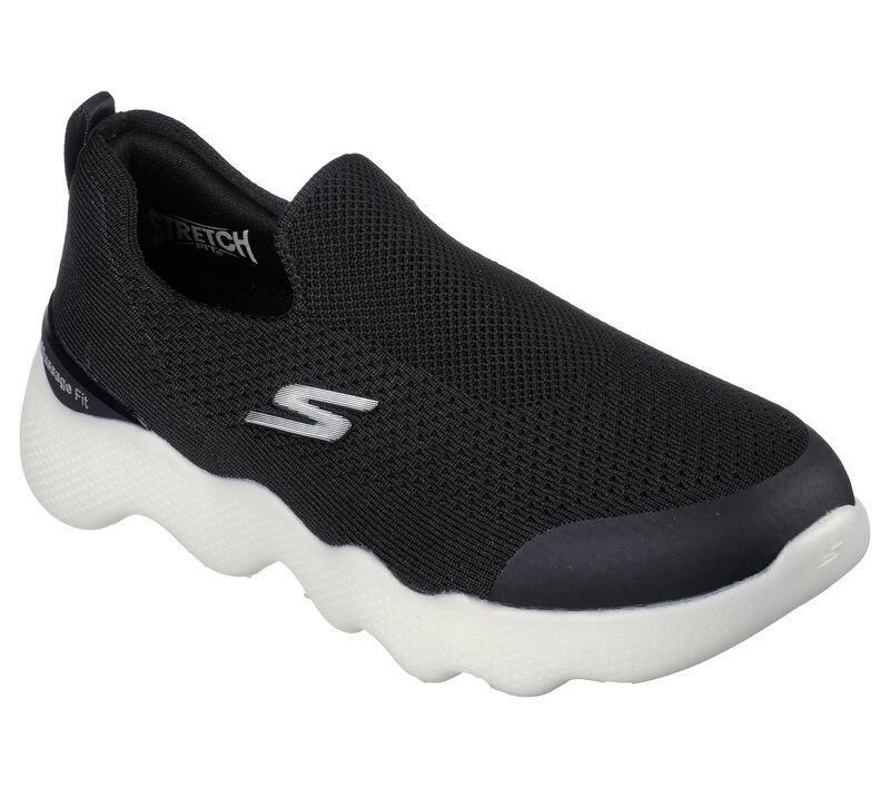 Skechers GO WALK Massage Fit - Tidal - Black/White