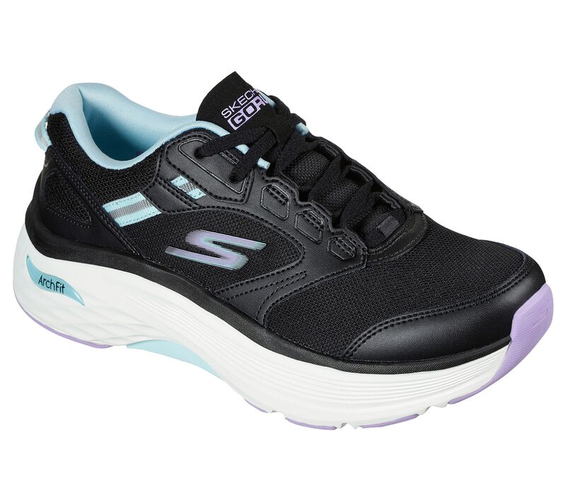 Skechers Max Cushioning Arch Fit - Fast Dash - Black/Aqua