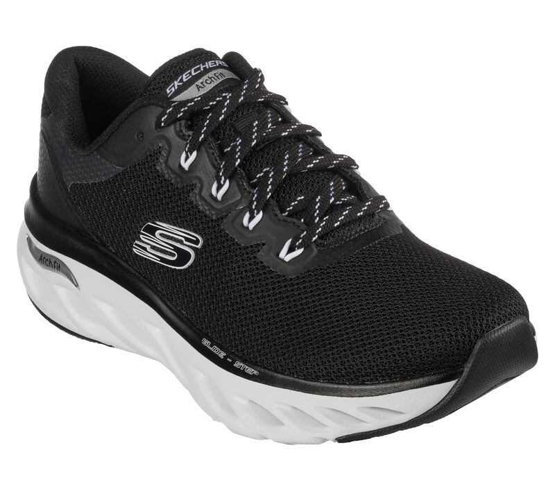 Skechers Arch Fit Glide-Step - Highlighter - Black/White