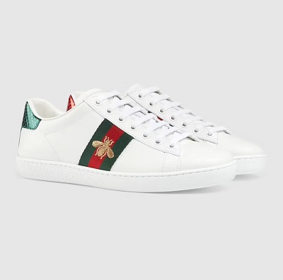 Gucci - Womens Ace Sneaker with Bee - ‎431942 02JP0 9064