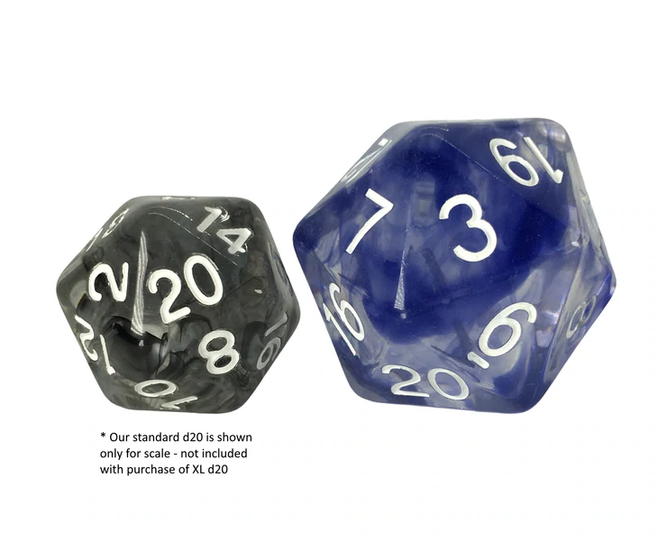 Role 4 Initiative - XL d20 - Glacier