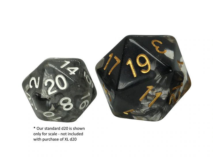 Role 4 Initiative - XL d20 - Sapphire