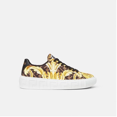 Versace - Fendace Gold Baroque Greca Sneakers - DSU8404-1A04190_5X00V