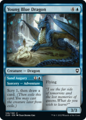 Young Blue Dragon // Sand Augury - Foil