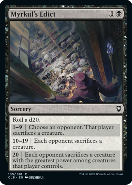 Myrkuls Edict - Foil