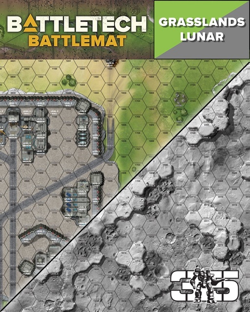 Battletech Battle Mat Grasslands / Lunar