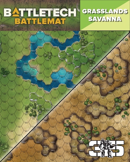 Battletech Battle Mat Grasslands / Savanna