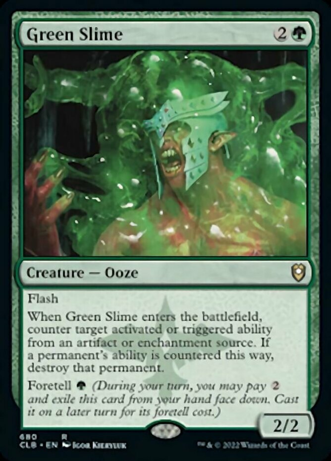 Mtg Commander Legends: Dungeons & Dragons Battle For Baldur's Gate Green Slime (Extended Art)