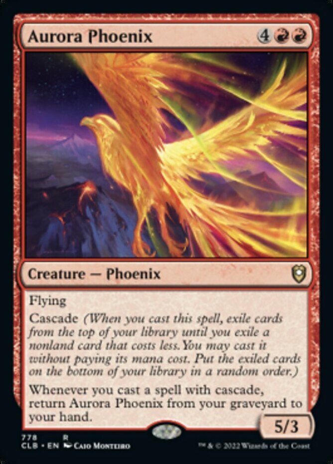 1x (778) Aurora Phoenix - COMMANDER DECK REPRINT MTG Commander Legends:  Battle f