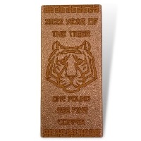 2022 Lunar Tiger 1 Pound Copper Bar