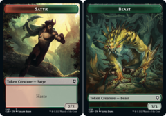 Beast (038) // Satyr (046) Double-Sided Token