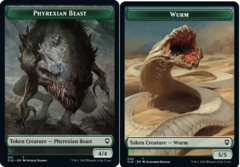 Phyrexian Beast (041) // Wurm (044) Double-sided Token