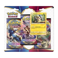 Pokémon TCG- Sword & Shield 3 Booster Packs, Coin & Morpeko Promo Card