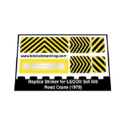 Replacement sticker Lego 558 - Road Crane