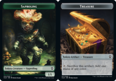 Saproling Token // Treasure Token - Foil