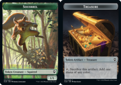 Squirrel Token // Treasure Token - Foil