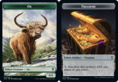 Ox (013) // Treasure (017) Double-Sided Token - Foil