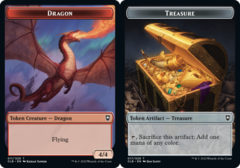 Dragon (011) // Treasure (017) Double-Sided Token - Foil