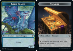 Faerie Dragon (006) // Treasure (017) Double-Sided Token - Foil