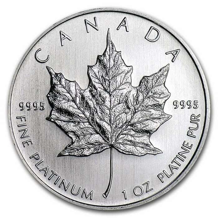 Canadian Platinum Maple 1 oz Coin