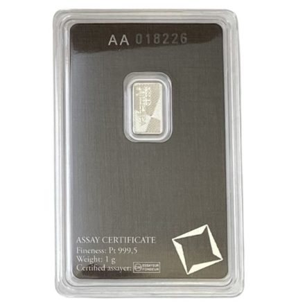 Valcambi 1 gram Platinum Bar