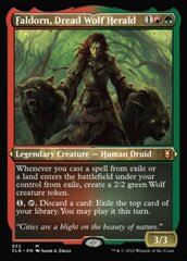 Faldorn, Dread Wolf Herald - Foil - Display Commander - Thick Stock