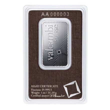 Valcambi 1 oz Platinum Bar