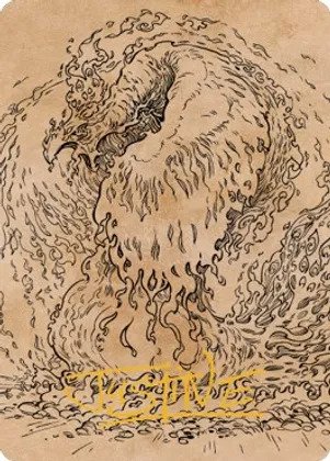 Nemesis Phoenix Art Card - Gold-Stamped Signature