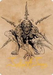 Bhaal, Lord of Murder Art Card - Gold-Stamped Signature