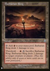 Barbarian Ring - The List