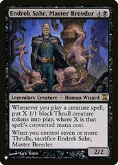 Endrek Sahr, Master Breeder - The List