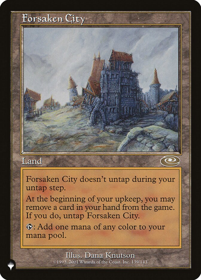 Forsaken City - The List