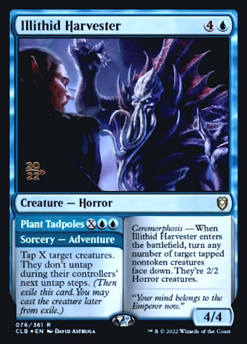 Illithid Harvester // Plant Tadpoles - Foil - Prerelease Promo
